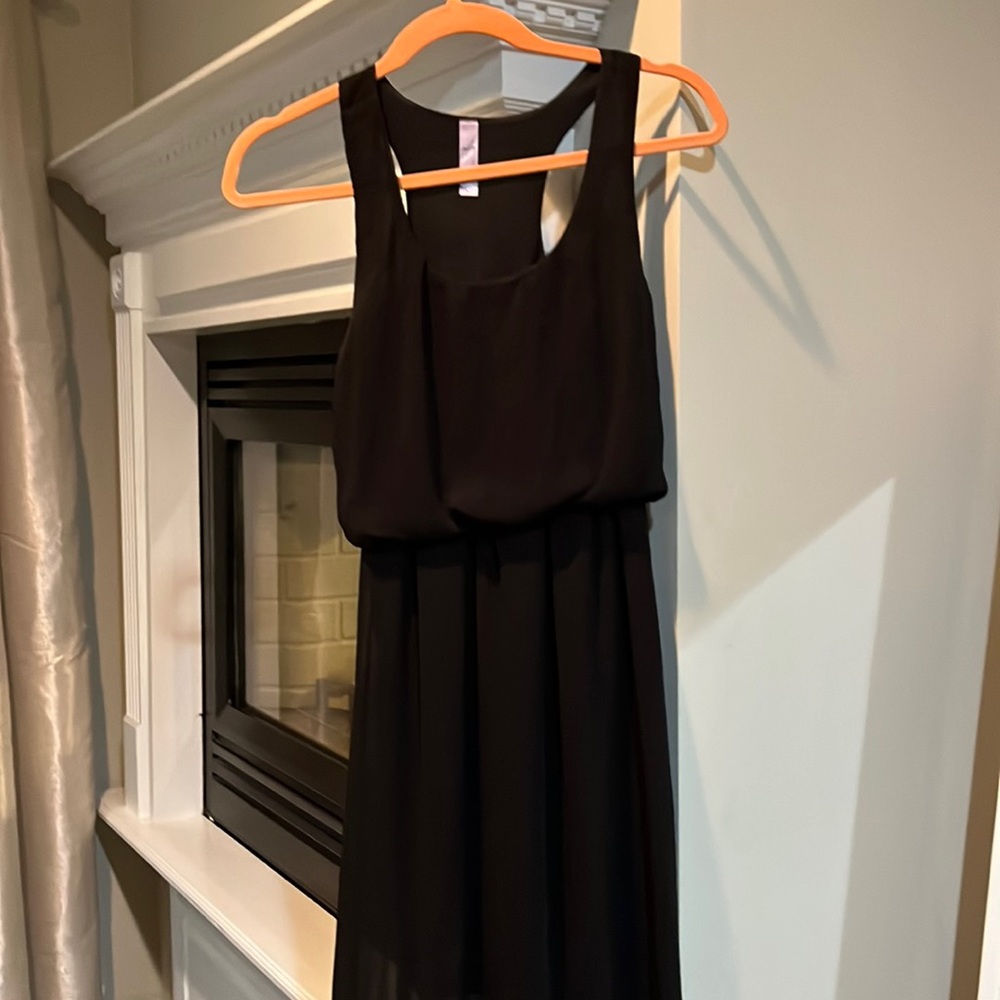 Black maxi dress